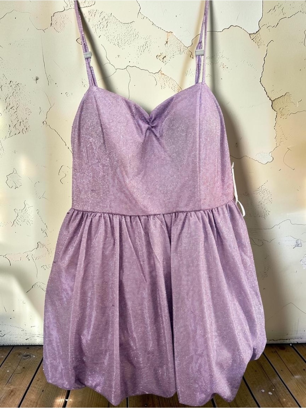 BCX Lavender Shimmery Party Dress